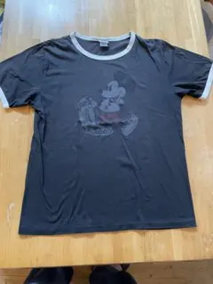 リンガーt Disney ミッキーマウス Tシャツ ブラック