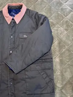 【古着】Lacoste ダークグリーン 中綿カバーオール