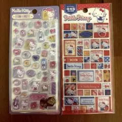 サンリオ　ハローキティ　ボンボンドロップ風シール　タイルシール　立体シール　2枚