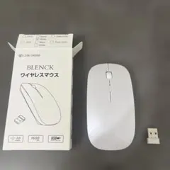 BLENCK ワイヤレスマウス 1600DPI ホワイト
