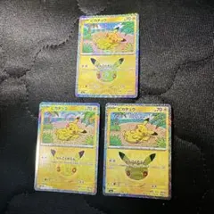 ピカチュウ なんごくきぶん　3枚セット