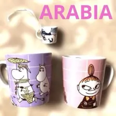 ARABIA アラビアマグカップ2個　オーナメントミニマグ1個