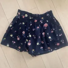 PAGEBOY 花柄 ネイビー ショーパン