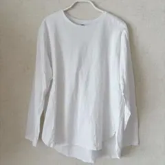 値下げ UNIQLO ソフトコットンラウンドヘムT ホワイト XLサイズ