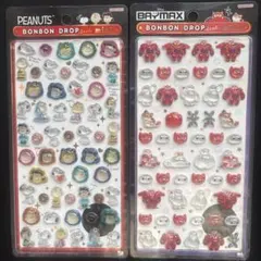 【正規品】ボンボンドロップシール ベイマックスミニ ・スヌーピーミニ2点セット