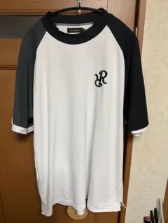 Russeluno ラッセルノ モックネック 半袖シャツ ホワイト グレー L