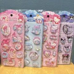 サンリオ♡ウォーターシール　4枚セット　キラキラホログラム