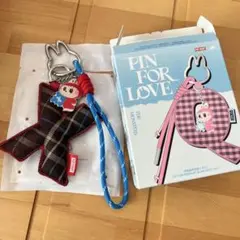 【X】 PIN FOR LOVE ラブブ イニシャル キーリング