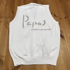 Papas パパス　ニットベスト　M