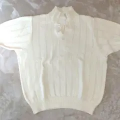 手編み　男性用ポロシャツ　S〜M
