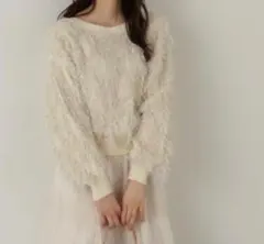 【新品】PROPORTION BODY DRESSING ラメフリンジニット