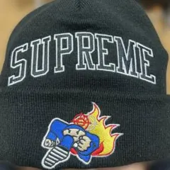 SUPREME 刺繍ロゴ ニット帽