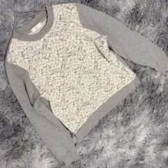 ViS ヴィス（M）スウェット トレーナー グレー レース