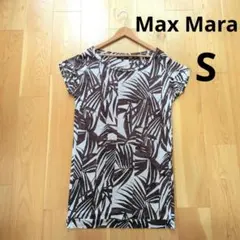 MAX MARA マックスマーラ　ボタニカル柄　膝丈　ワンピース　カットソーのサムネイル