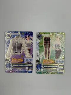 アイカツ ホワイトシースルーシャツ タータンチェックパンツ