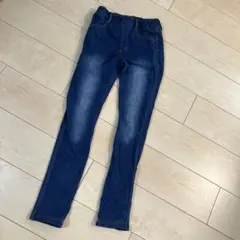 branshes デニムカラーパンツ 140cm ダークブルー