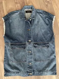 JEANASIS ノースリーブデニムジャケット　未使用品　フリーサイズ