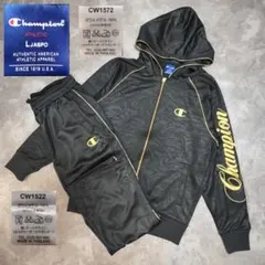 Champion ジャージ セットアップ L ブラック ゴールド 魔裟斗 完売品のサムネイル