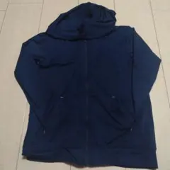 ネイビー フード付き ジップアップパーカー　130 NAVY