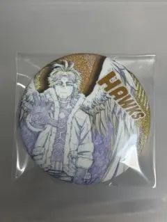 ヒロアカ ホークス グリッター缶バッジ
