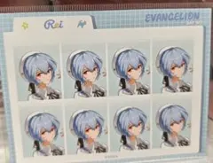 エヴァンゲリオン　Popup上海限定　休日私服　証明写真風ステッカー　綾波レイ