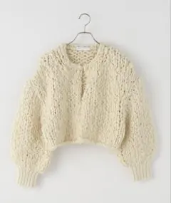 新品・未使用タグ付き【NOBLE】Hand knit カーディガン〈最終値下〉
