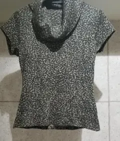 秋冬用半袖豹柄ニットM(INED)