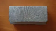 シルバー グリッター クラッチバッグ