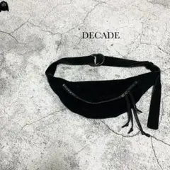 DECADE スエードショルダーバッグ　ボディバッグ　裏革　本革