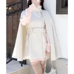 ROYAL PARTY FOR ベルト付きケープコート ホワイトのサムネイル