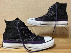 a637/極美品★コンバース クロコ型押オールスター ビースト HI 23.5㎝