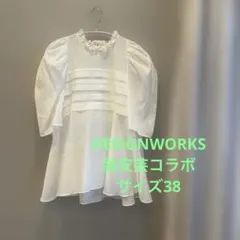 DESIGN WORKS ボリューム リボン ブラウス 38 - メルカリ