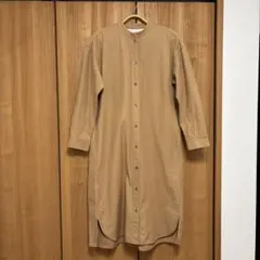 ★無印良品★ スタンドカラー シャツワンピース XS〜Sサイズ