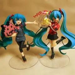 初音ミク タイトー限定 制服フィギュア　2点