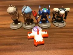 エヴァンゲリオン キーホルダー 5体 レイ カヲル サキエル リリス ０号機