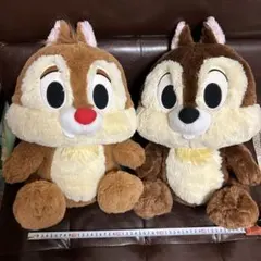 出回りのないプライズ品☆チップとデール　BIGぬいぐるみ