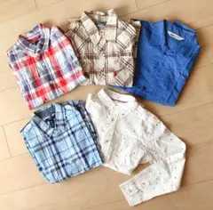 男児 長袖シャツ 5点セット