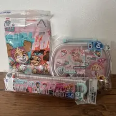 パウパトロール スカイ　女の子　ガール　子ども用　弁当箱、お箸、巾着セット