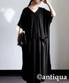 新品未開封・アンティカantiqua ビックポケット付きワンピース　完売品