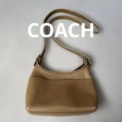 COACH 本革 ショルダーバッグ キャメルのサムネイル