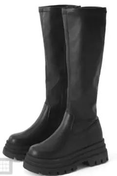 GRLグレイル レザー厚底ロングブーツ(zr1138)