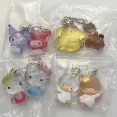 【匿名配送】サンリオ なかよしドロップチャーム コンプリートセット