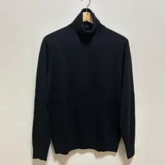 UNIQLO メリノウールタートルネックセーター L ブラック