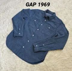 【 2010年代GAP 】Gap 1969 メンズ 長袖シャツ ストライプ柄 M