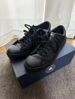 コンバース　オールスタークップ OX レザー　スニーカー　黒　27.5cm