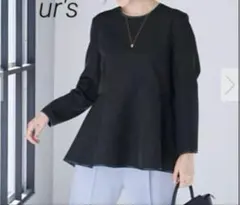 新品タグ付き✨ユアーズ パイピングペプラムトップス　Ｌ大きいサイズ