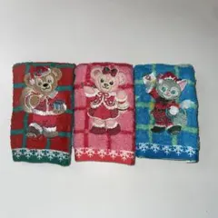 ダッフィー クリスマス ミニタオル 3枚セット