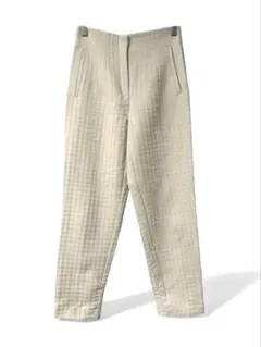 ZARA ザラ テーパードパンツ オフホワイト S