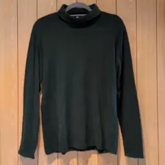 UNIQLO ユニクロ タートルネック メンズ 長袖 カットソー グリーン L