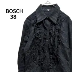 BOSCH ボッシュ シアーフリルブラウス ラメ入り 38のサムネイル